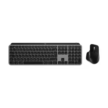 Logitech MX Keys S Combo für Mac, kabellos, DE-Layout Tastatur und Maus-Set, macOS-optimierte Tasten und Funktionen