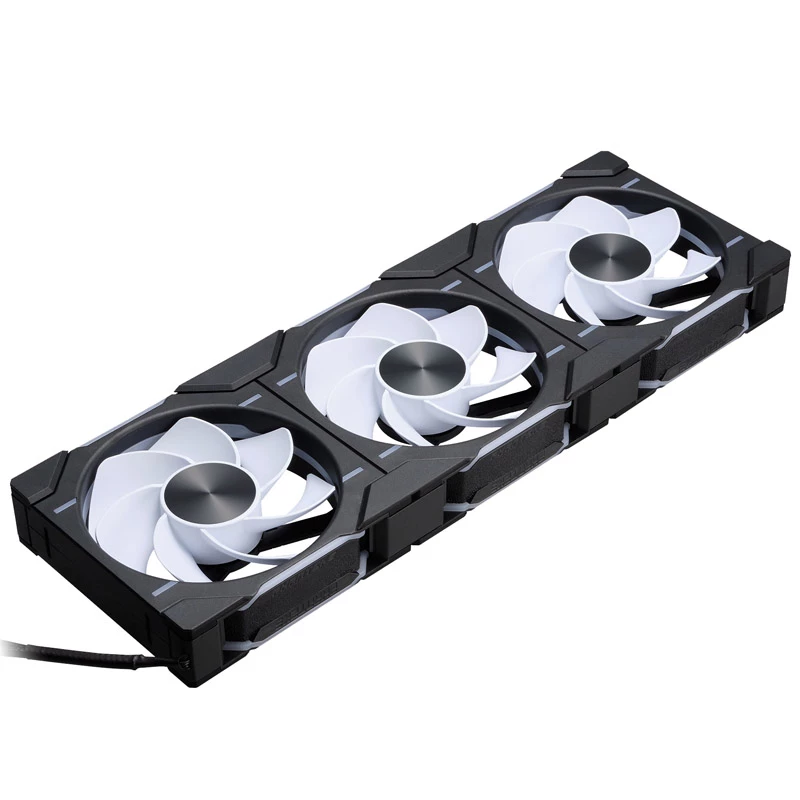 PHANTEKS D30-120 120-mm-ARGB-Gehäuselüfter, Schwarz, 3er-Pack
