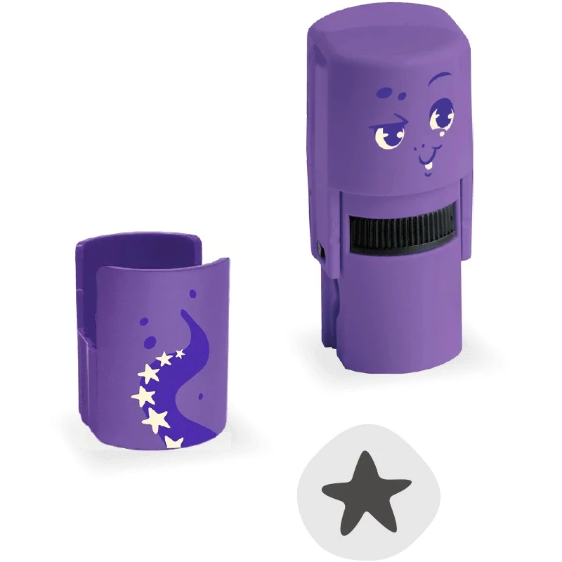 Colop 156695 Stempel rund violett für Kinder