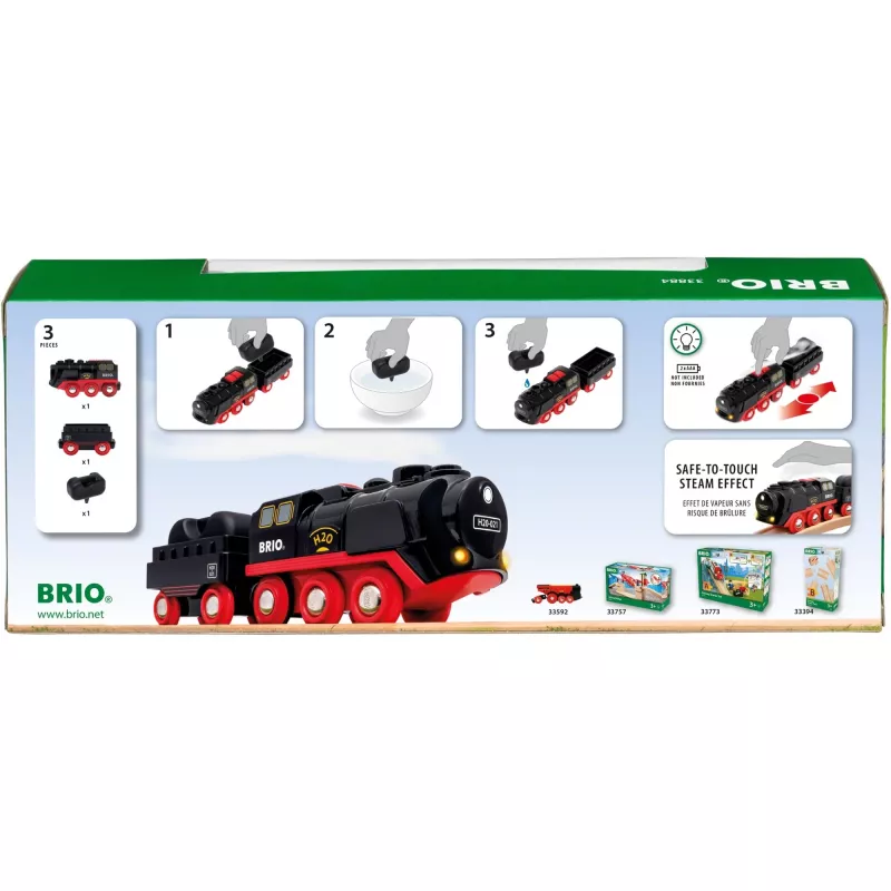 Brio batteriebetriebene Dampflokomotive mit Wassertank, ab 3 Jahren