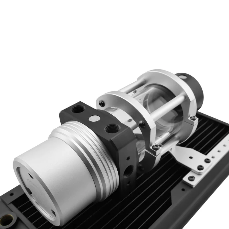 Singularity Computers Protium Reservoir 100mm - Acetyl, silber, schwarz