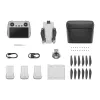 Quadcopter DJI Mini 3 Fly More Combo — 4-Rotor-Drohne, 12-MP-4K-Kamera, 10.000 m Reichweite, 10,55 m/s Höchstgeschwindigkeit, 2453 mAh Akku, 0,248 kg, grau