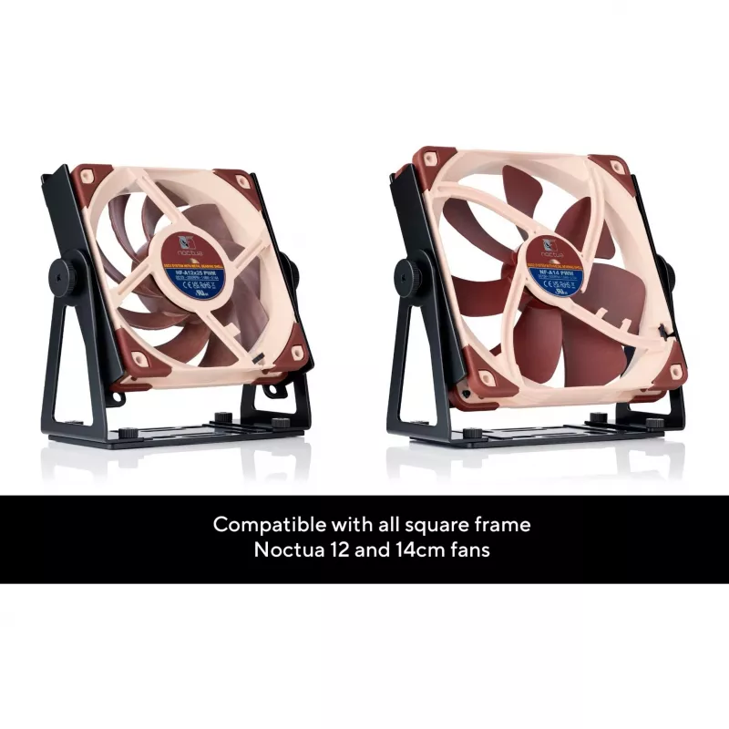 Noctua NV-FM1 Mehrzweck-Lüfterhalterung, schwenkbar, Schwarz