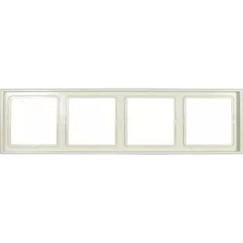 Jung 4-fach Rahmen LS 990 Creme-Weiß LS984W (LS984W)