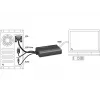 Video-Adapterkabel DeLOCK 62597 0,25 m HDMI Typ A VGA D-Sub 3,5 mm USB Typ-A Schwarz