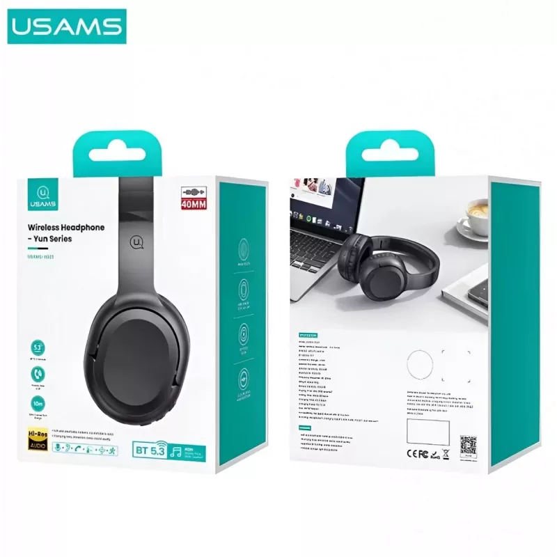 Bluetooth-Kopfhörer Usams Yun Series Schwarz TDLYEJYX01