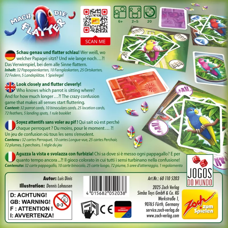 Mach die Flatter, Brettspiel