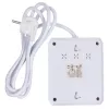 Steckdosenleiste MACLEAN MCE387 W — 2 Steckdosen, 3×USB A, 110–240 V, 2500 W, 1,5 m Kabel, weiß