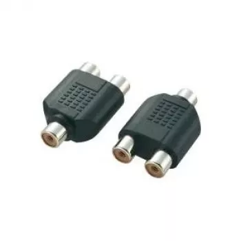 RCA (Cinch) Y-Adapter SpeaKa Professional SP-2873360 — 1x Buchse auf 2x Buchse