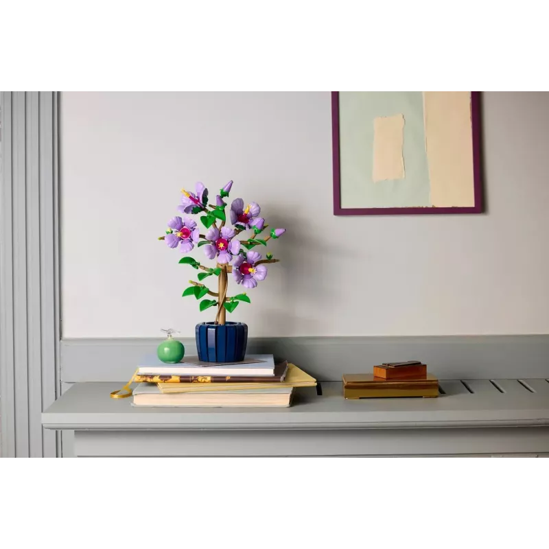 LEGO Botanical Bauset Hibiscus Flower 10372 – 660 Teile, Ausstellungsmodell, 250×360×130 mm