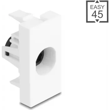 TOSLINK optischer Koppler DELOCK Easy 45 Modul TOSLINK Buchse auf Buchse Weiß