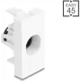 TOSLINK optischer Koppler DELOCK Easy 45 Modul TOSLINK Buchse auf Buchse Weiß