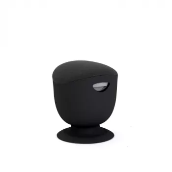 Up Up Seul ergonomischer Balance-Hocker Schwarz, D48 Schwarz (Dunkelgrau) Stoff