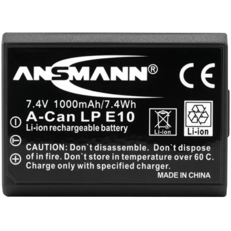 Batterie Ansmann A-Can LP E10 Lithium-Ion 1000 mAh