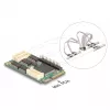 Interner Mini-PCIe-Schnittstellenadapter DELOCK 95279 — Serieller Host, Mini-PCIe-Ausgang, RS-232-Unterstützung, 460,8 Kbit/s, FIFO 256 B, 30×51×10 mm