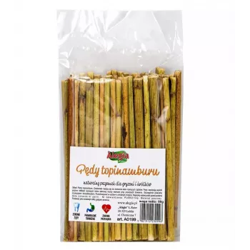 Getrocknete Topinambursprossen 80 g – Alegia Kausnack für Nagetiere und Kaninchen, fester Beutel, zuckerfrei
