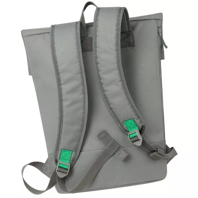 City-Rucksack Rivacase Gremio Grau Polyester rPET 280x135x430mm