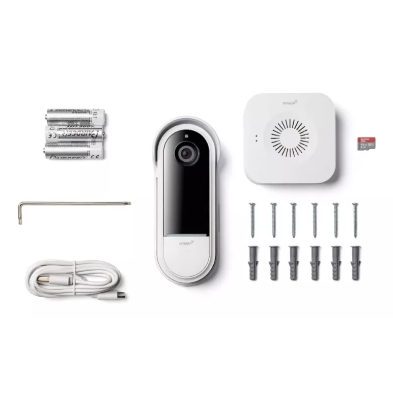 Türklingel-Gong Omajin by Netatmo OVD-01-EU Schwarz Weiß