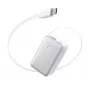 Powerbank Anker A1638 10000 mAh, 45 W Gesamtausgangsleistung, Weiß, integriertes einziehbares USB-C-Kabel