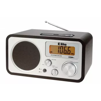 Tragbares Radio ELTRA Kormoran Analog FM LW LCD Schwarz Silber