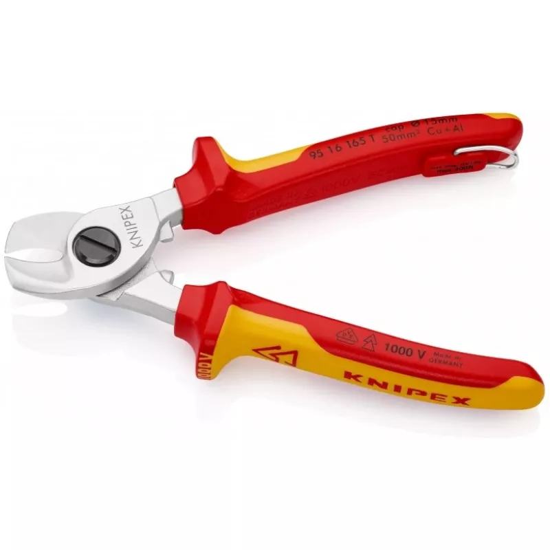 Knipex 95 16 165 T Kabelcrimper Crimpwerkzeug Schwarz, Gelb