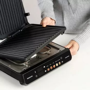 Elektrischer 2-in-1-Grill Taurus Asteria Digital — 2000 W, einstellbarer Thermostat, antihaftbeschichtet, herausnehmbare Auffangschale