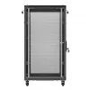 19-Zoll-Rack-Schrank LANBERG FF01-6022-23B, 22U, 600×1000 mm, schwarz, perforierte Türen