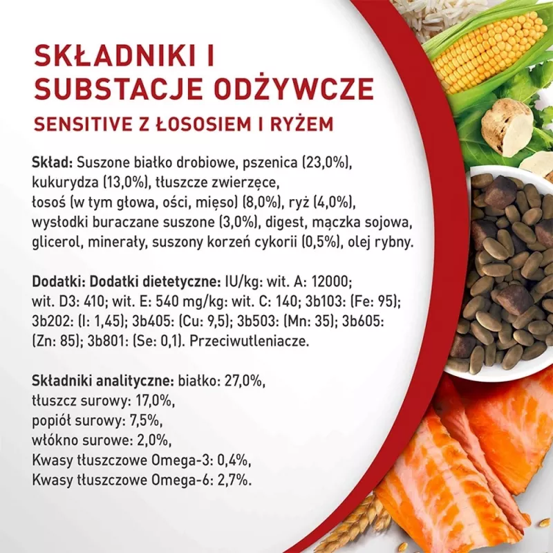 Trockenfutter Purina Nestlé One Mini/Small Sensitive Salmon & Rice 800 g – für kleine Rassen (5–10 kg), Senioren, 27 % Protein, 17 % Fett