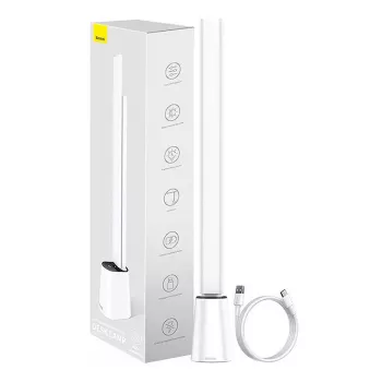 Tischleuchte Baseus Smart Eye Folding Rechargeable White — faltbare LED-Tischleuchte, wiederaufladbarer Akku, verstellbarer Arm und Kopf