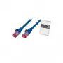 Netzwerkkabel ShiverPeaks BS75711-AB Blau 1m Cat6a S/FTP