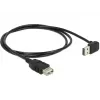 USB-Kabel DeLOCK 1m USB 2.0-A auf USB 2.0-A Schwarz