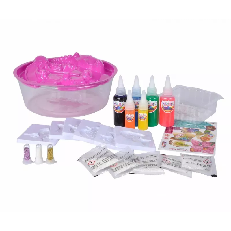 SIMBA Aqua Gelz Set Magic Mermaids Spielset, Modell 106322568, Bastelset mit wasseraktivierten Gelperlen
