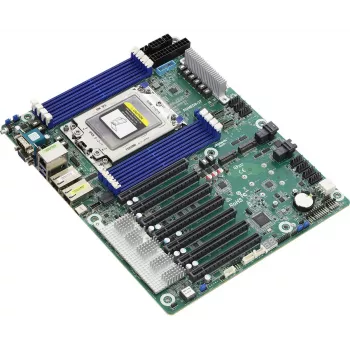 Motherboard ASRock ROMED8-2T ATX für AMD EPYC LGA 4094, 8× DDR4 DIMM, Octa‑Channel, 2× M.2, 8× SATA III, 10GbE, 3× RJ‑45