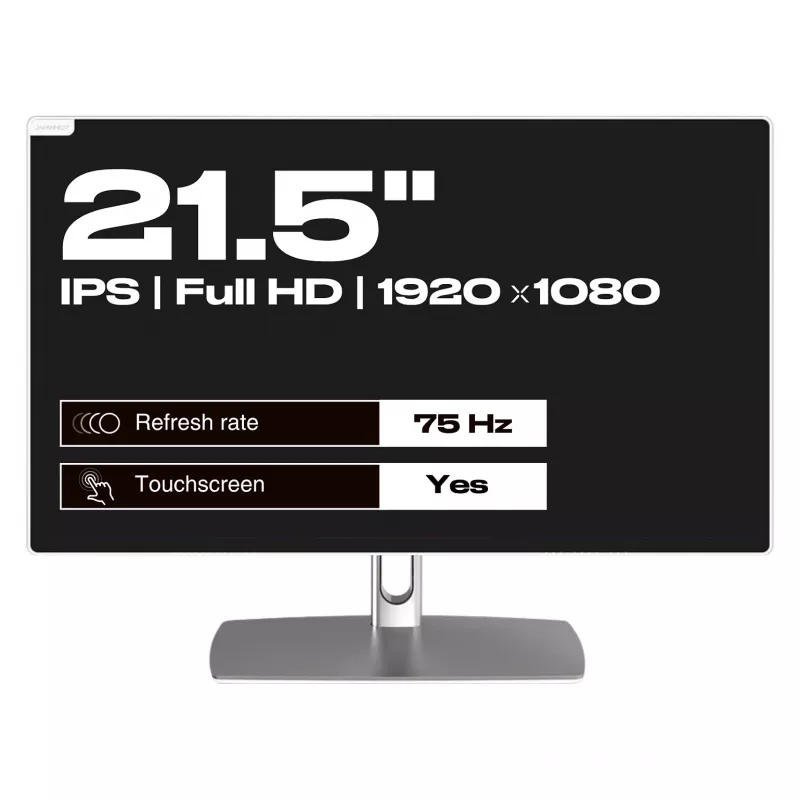 JAPANNEXT FHD Touchscreen Monitor 54,61 cm (21,5 inch) 1920x1080 Pixel, IPS-Panel, 8 ms, 75 Hz, AMD FreeSync, HDMI, Touch (JN-IPS2152FHDR-C65W-FLD-T)
