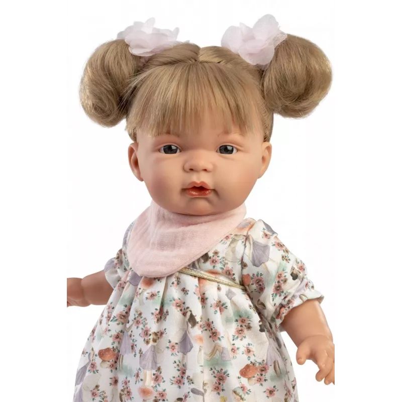 Puppe Llorens Joelle, 38 cm Weinende Puppe mit realistischen Merkmalen und weichem Körper