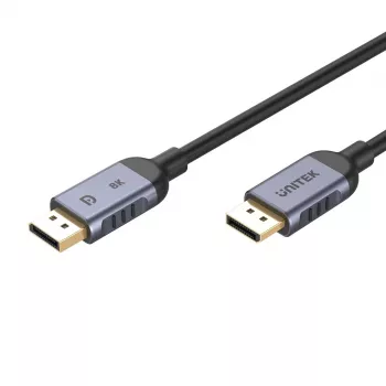 UNITEK C1628GY01-1M DisplayPort-Kabel Schwarz, Grau