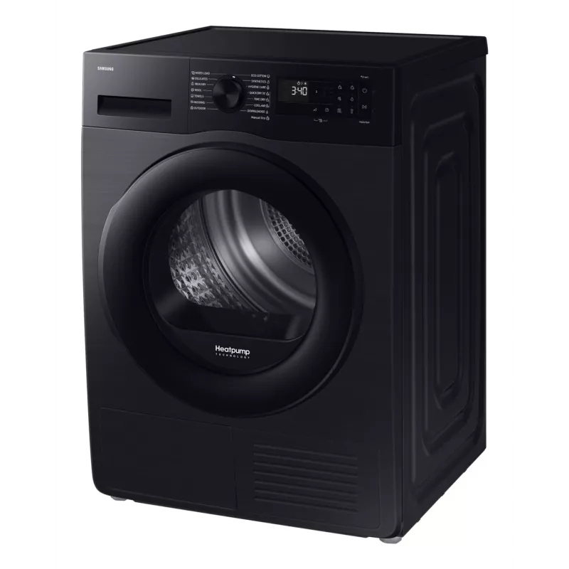 Samsung Trockner DV90DG52A0ABLE, schwarz, SpaceMax, Hygiene-Pflege, 9 kg, A+++, Wärmepumpe, Schwarz