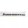 Cisco Catalyst 1300-8FP-2G - Switch - L3 - managed - 8 x 10/100/1000 (PoE+) + 2 x Combo Gigabit SFP/RJ-45 - rack-mountable - PoE+ (120 W) (C1300-8FP-2G)