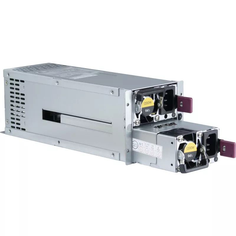 Netzteil INTER-TECH R2A-DV1200-N 1200 W 2U, 80 PLUS Platinum, 100–240 V, 50–60 Hz, Grau