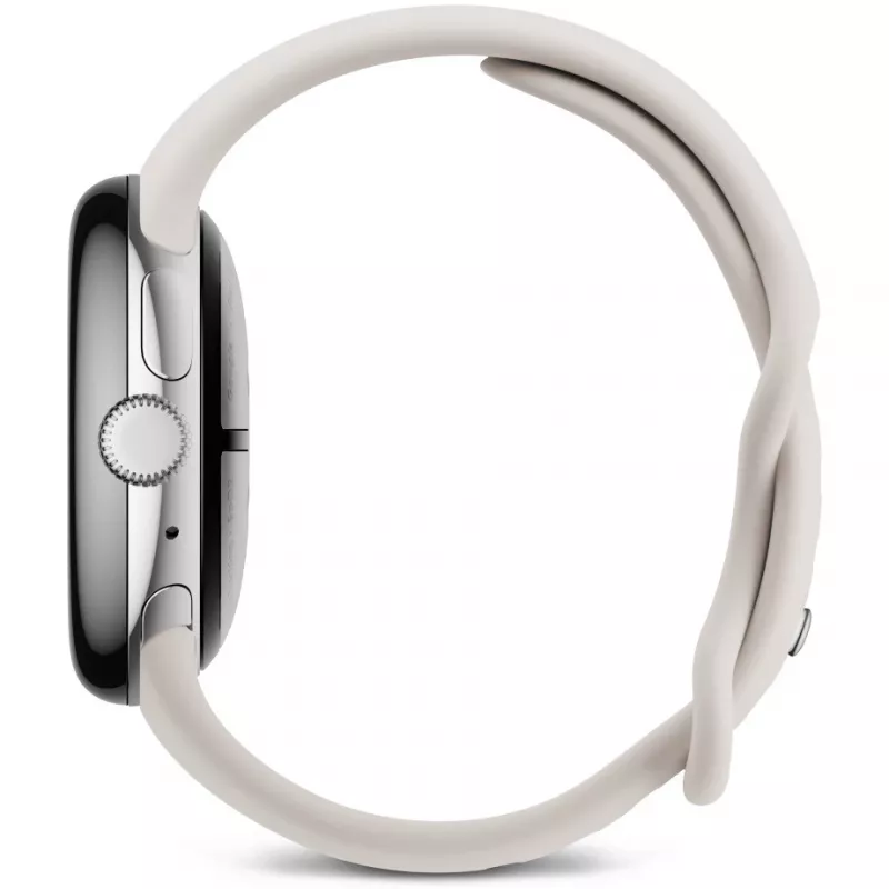 Google Pixel Watch 3 LTE Sport Wristband 41 mm, Silber/Porzellan