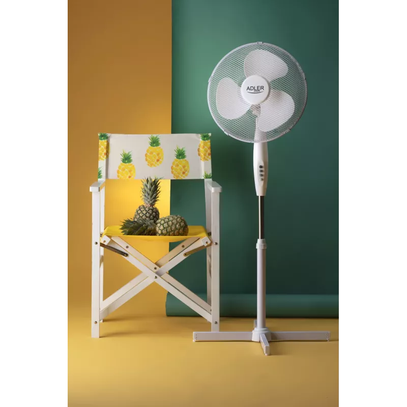 Adler | AD 7305 | Standventilator | Weiß | Durchmesser 40 cm | Anzahl der Geschwindigkeiten 3 | Oszillation | 45 W