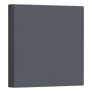 AQARA Smart Wandschalter H1 EU (Ohne Neutralleiter, Einfachwippe) (WS-EUK01-G), Grau - Zigbee Wandschalter mit Relais