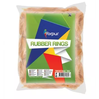 Elastische Gummibänder FORPUS Ø 60 mm, naturfarben, 500-g-Packung, 60% Gummigehalt