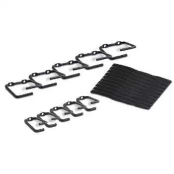 APC NetShelter Kabelmanagement, Ringe, Set mit 5 kleinen und 5 großen, Schwarz