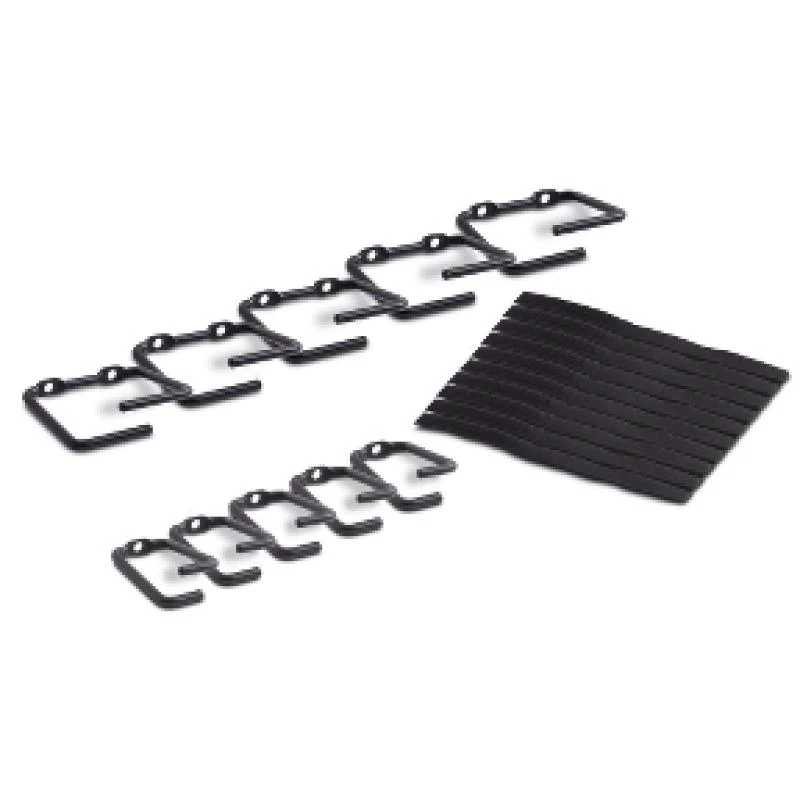 APC NetShelter Kabelmanagement, Ringe, Set mit 5 kleinen und 5 großen, Schwarz