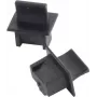 helos RJ45-Staubschutzkappe 08-01021 Schwarz — 100er-Pack für ungenutzte Ethernet-Ports