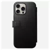 Folio-Handyhülle Nomad NM01675785 für Apple-Handys, passend für bis zu 17,5 cm (6,9 Zoll), Schwarz, 3 Kartenfächer, Tischaufsteller
