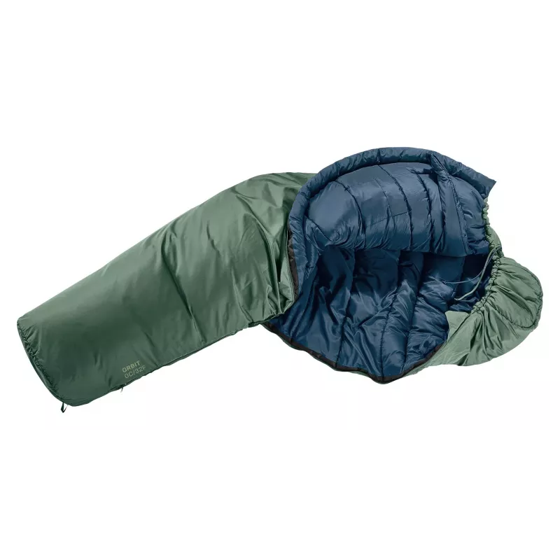 Schlafsack DEUTER Orbit -5C/23F Erwachsenen-Wander, 2080×750×500 mm, Synthetik, grün