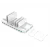 Ladestation Unitek Y-2190A — 10 USB-Anschlüsse (8×USB2.0 + 2×USB3.2 Gen1), kabelloses Laden, 96 W Gesamtleistung