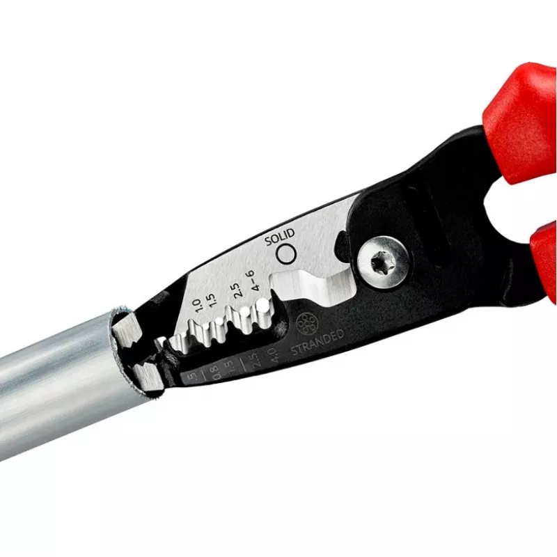 Knipex 13 72 200 ME Abisolierzange Schwarz, Blau, Rot, Edelstahl